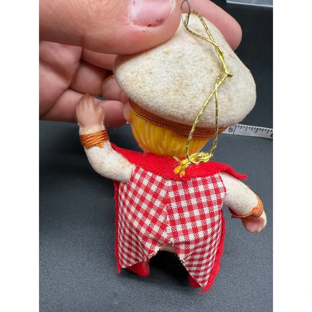 Vintage‎ Sailor Elf Christmas Ornament Red Striped Suit Ringleader Lion Tamer